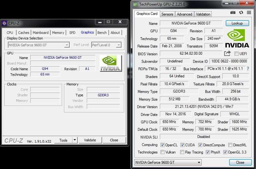 Nvidia GeForce 9600GT