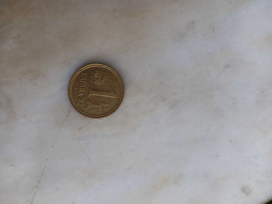 Moeda de 1 peseta, ano de 1980