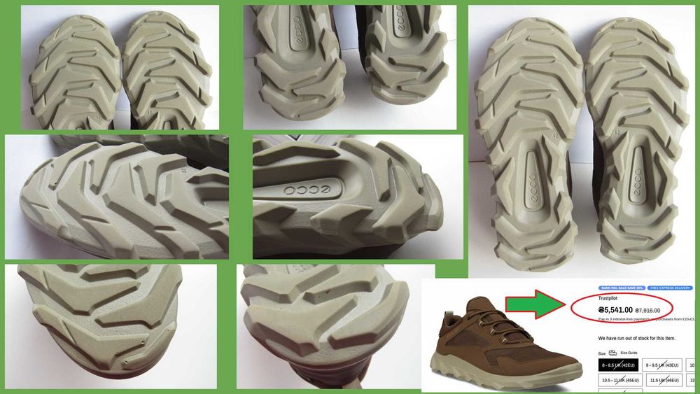 Кроссовки мембранные Ecco Sport MX M Low Gore-Tex разм. 42 (27.5см)