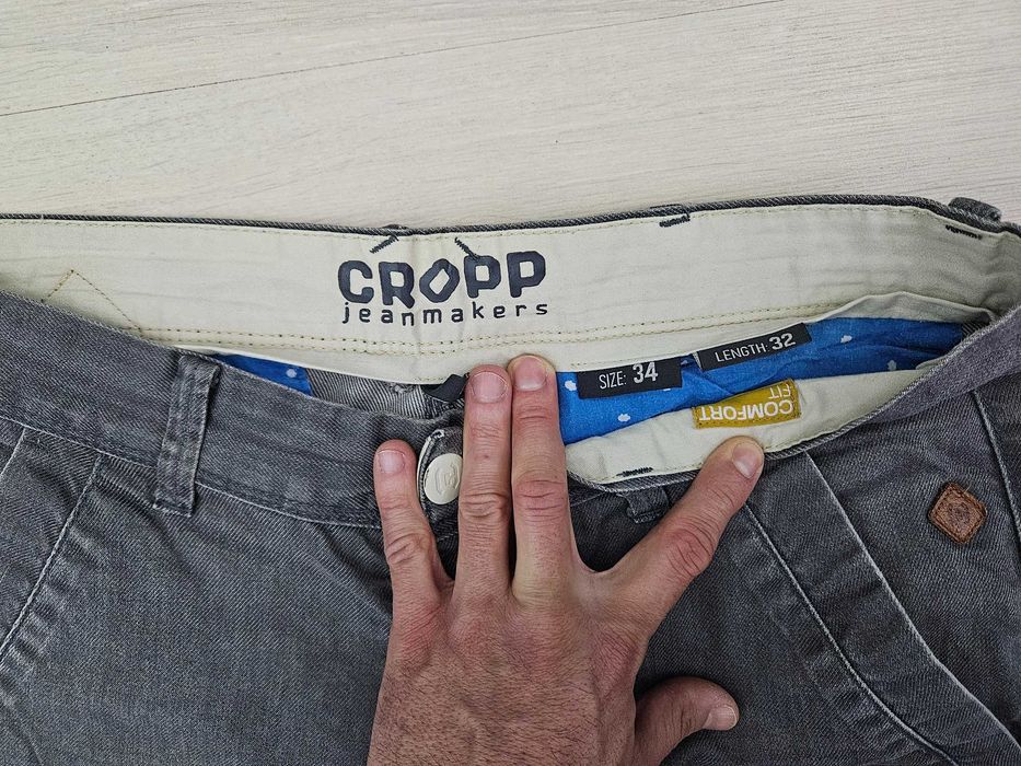 Spodnie jeansowe szare CROPP r. 34/32