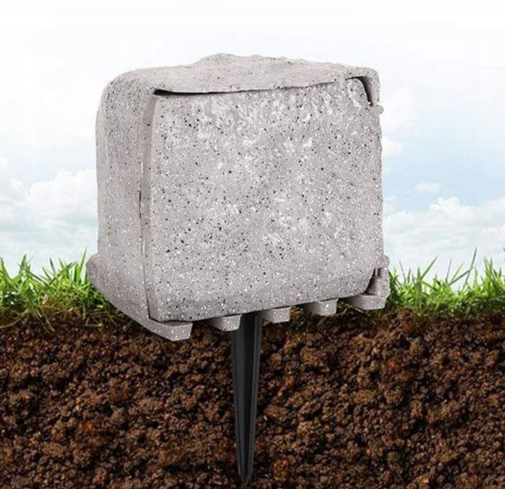 Rozgałęziacz zewnętrzny/gniazdo ogrodowe + czujnik zmierzchu