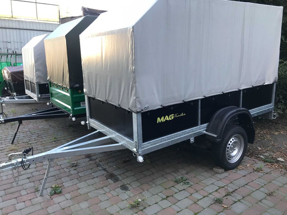 Міцний оцинкований причіп до легкового автомобіля