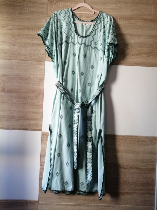 Vestido longo cor verde menta