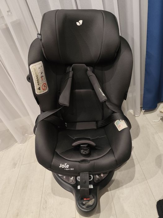 Fotelik samochodowy Joie i-Spin 360, stan bardzo dobry, kolor czarny