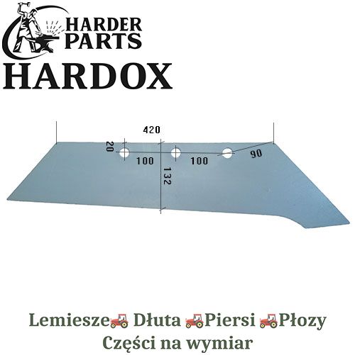 Lemiesz 18 Vogel Noot HARDOX PK000007/P części 2X lepsze niż Borowe