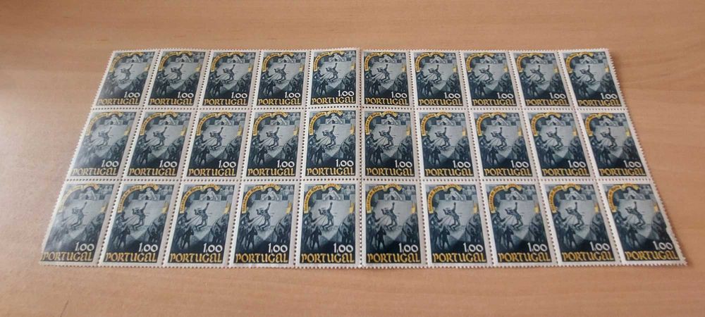 Largo bloco de selos "Alcaide de Faria" | 1$00 | 1973