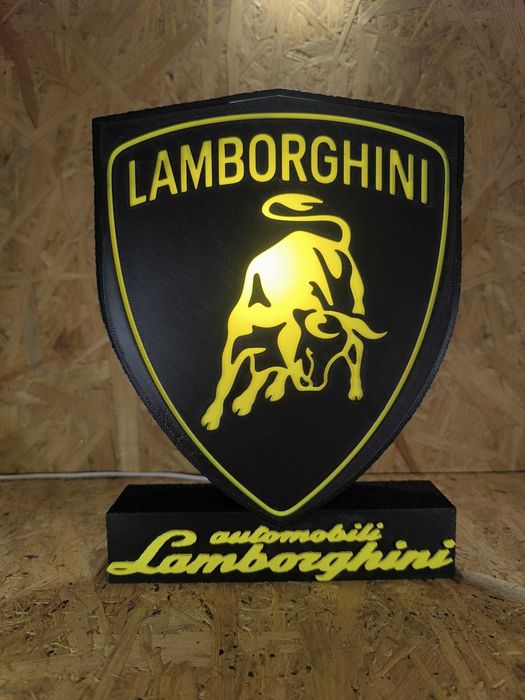 Lightbox Luminaria decorativa Lamborghini