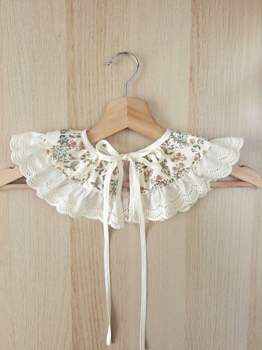 Kołnierzyk Kwiaty Ptaszki Sarenki Doczepiany Odczepiany Fałszywy