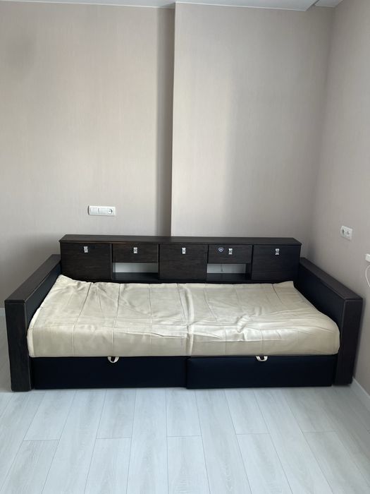 Диван розкладний з полицяма