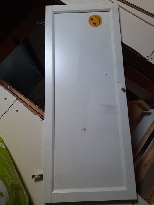 Białe fronty drzwi drzwiczki IKEA Oxberg