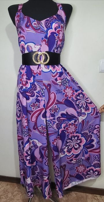 Macacão Pantalona em tecido, tamanho único veste do S ao L NOVO