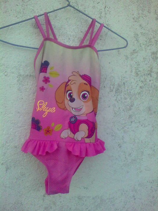 Girls' Summer Bathing Suit - Paw Patrol Sky Patrol Theme, Size 10 Years - Free CTT Shipping