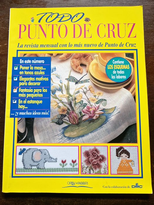 8 Revistas Todo Punto de Cruz em Espanhol