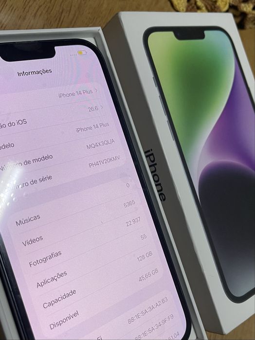 iPhone 14 Plus 128Gb com caixa
