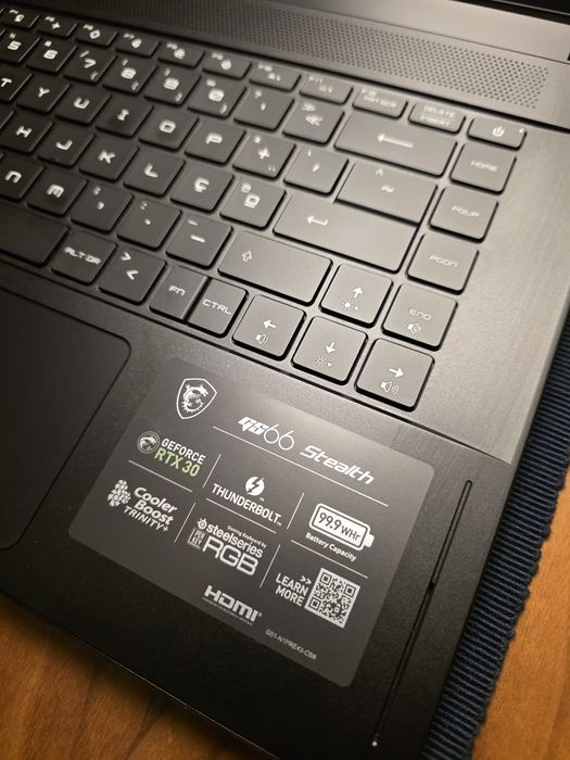 GAMING MSI GS66 Stealth RTX 3080, i7 32GB 1TB M2. Troca/retoma