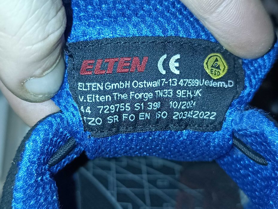 Buty robocze ELTEN IMPULSE XXT BLUE LOW S1 SRC r.44 stan bardzo dobry