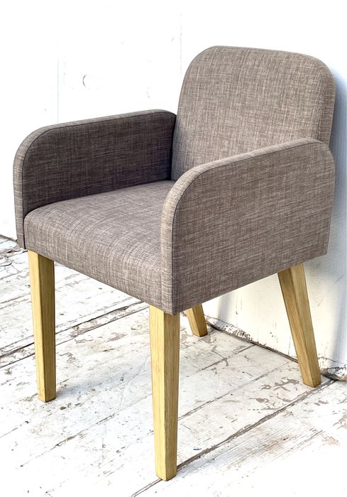 Fotel styl retro szary