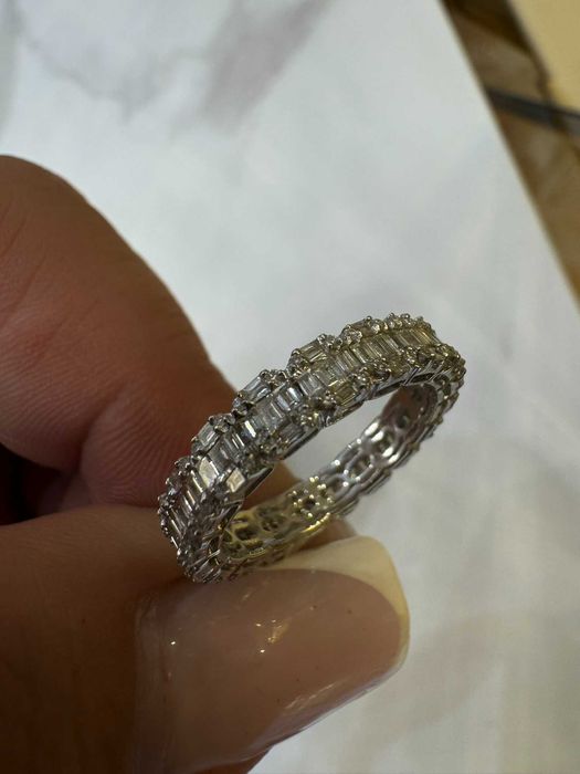 Obrączka z diamentami Infinity 1.05 CT bagiety