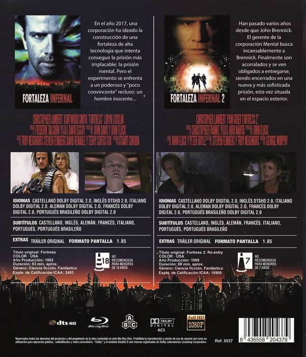 Fortaleza Infernal+Fortaleza Infernal 2/Prisão de Alta Segurança e 2 (2 Blu-Ray)