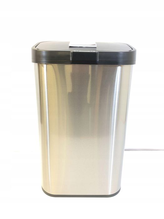 Kosz na śmieci 60L stal nierdzewna z sensorem ruchu kuchnia biuro