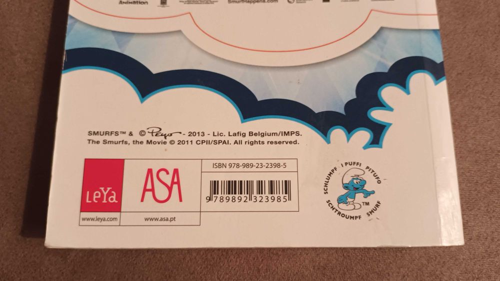 Livro - Os Smurfs 2,   livro do filme