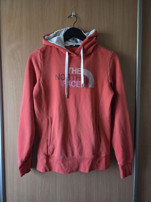 Bluza The North Face damska S koralowa czerwień logo