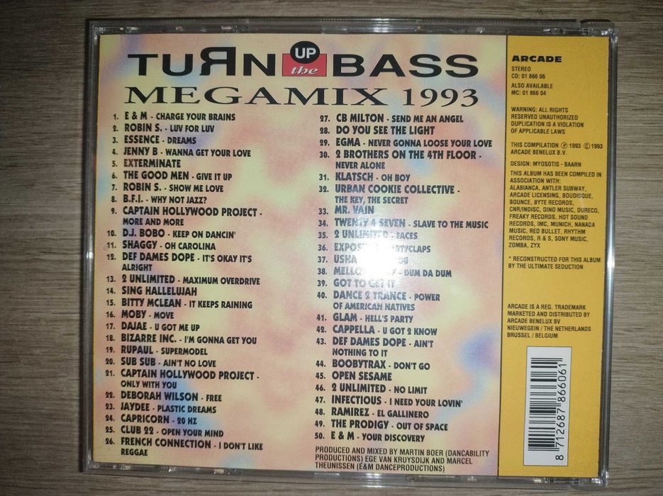 Turn Up The Bass 1990 1991 1992 1993 1994 1995 -=UNIKAT=-