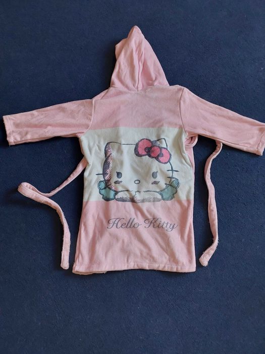 Rewelacyjny szlafrok 86/92 różowa zebra KappAhl + gratis