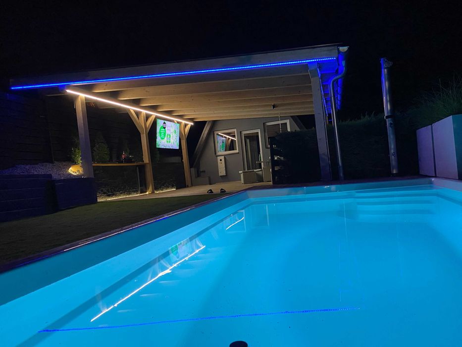 Domki nad jeziorem Nyskim Skorochów. Basen, Jacuzzi Beach Brothers