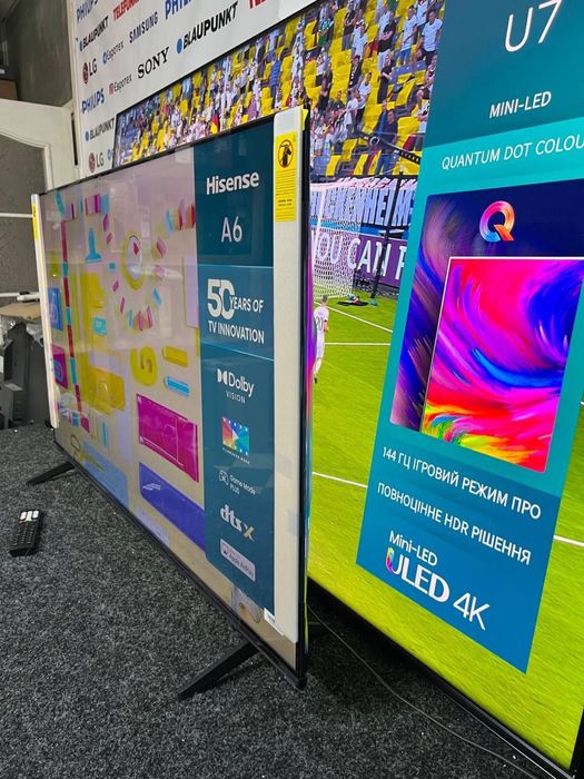 ТОП нові телевізори великих розмірів Qled,4k