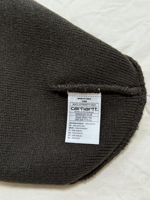 Шапка Carhartt wip Gibsland onesize cap brown Коричнева біні Кархарт