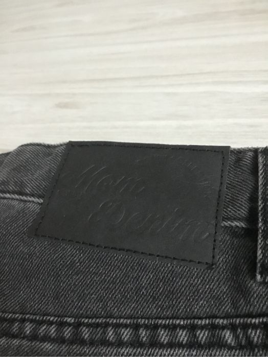 spodnie mom jeans grafitowe sinsay