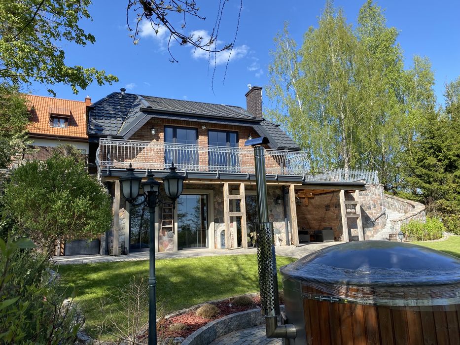 Kameralny Domek Nad Samym Jeziorem Mazury Prywatna Plaża Balia Łódka