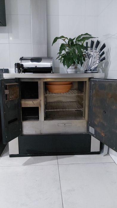Fogão a lenha em inox