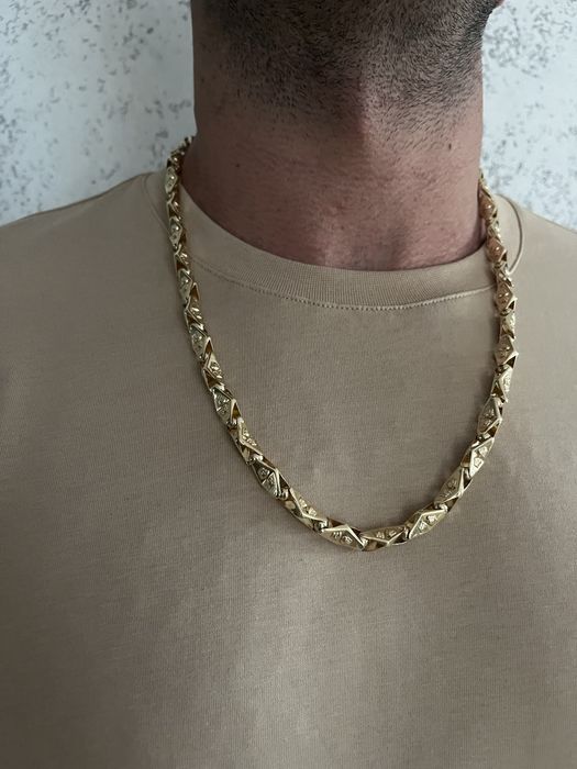 złoty łańcuszek versace super model złoto 14k 585