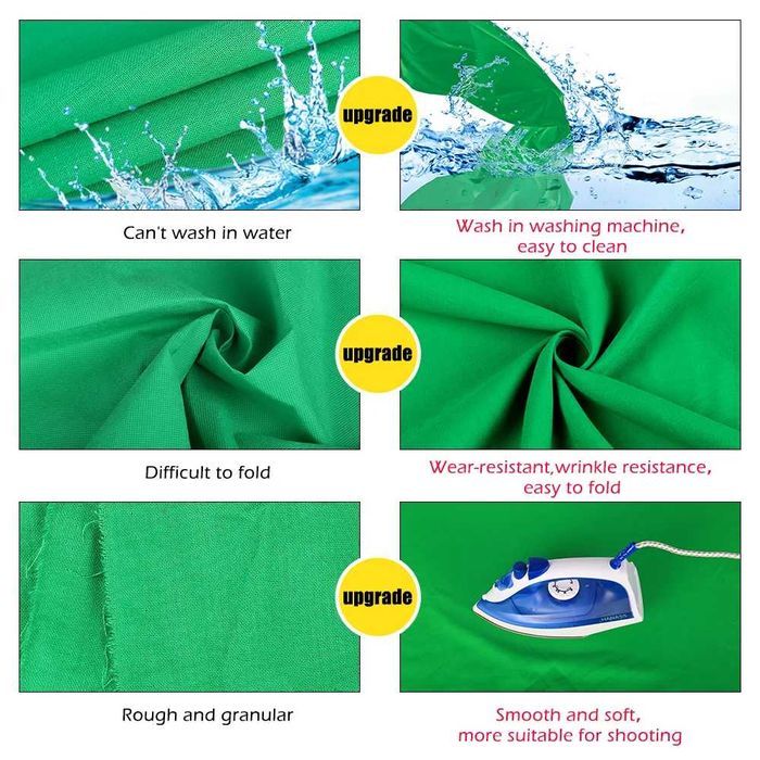 Fundo Fotográfico Profissional 4x3m Verde Chroma / Preto / Branco NOVO