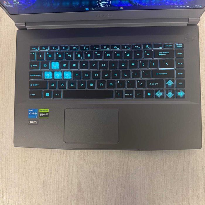 MSI Thin 15 B13VF  144Hz i5-13420H 16GB DDR5 SSD 512GB NVMe RTX 4060