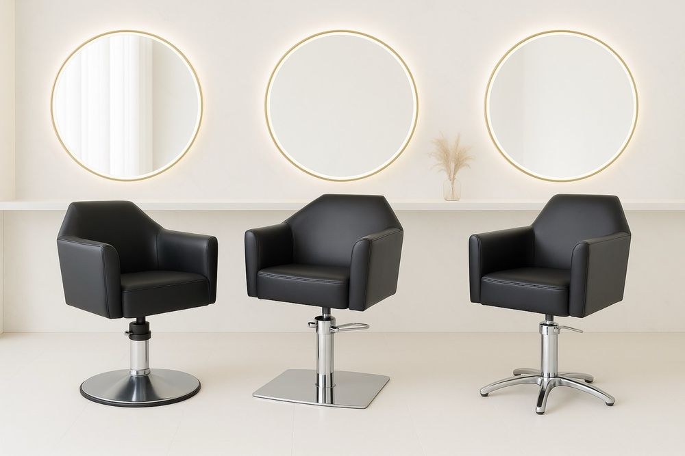 Cadeiras e rampas lavagem cebeleireiro