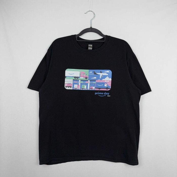 T-Shirt Gildan Amazon Prime Day 2022 Preta L