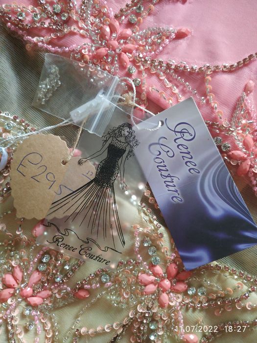 Эффектное свадебное платье в пол со шлейфом от Renee Couture UK 12_46р