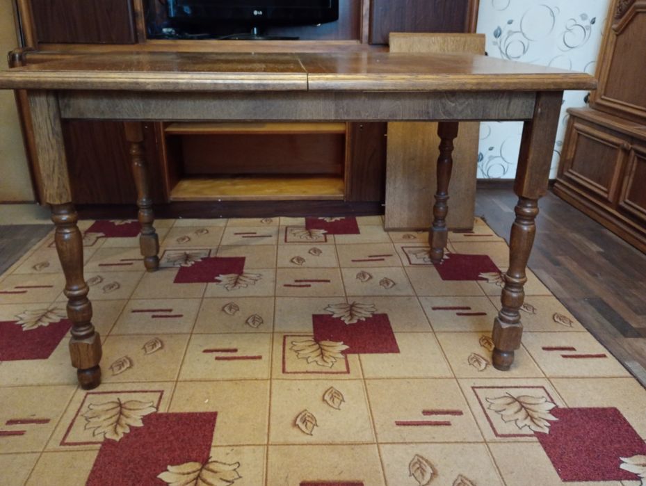 Стол обеденный раскладной дерево дуб