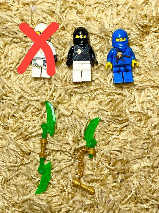 Зейн,Коул,Джей LEGO Ninjago,нефритові мечі(Jade Blades)