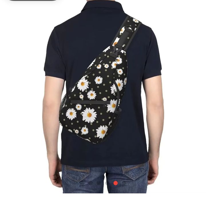 Рюкзак с ромашками с регулируемым ремешком