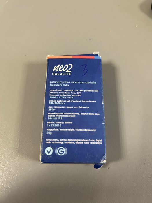 Pilot do bramy neo 2 galactix DTM 6 sztuk