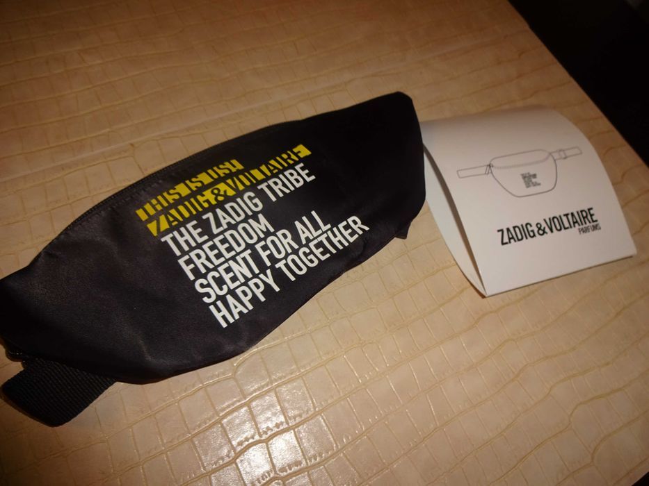 ZADIG & VOLTAIRE Parfums oryginalna czarna nerka saszetka OKAZJA nowa