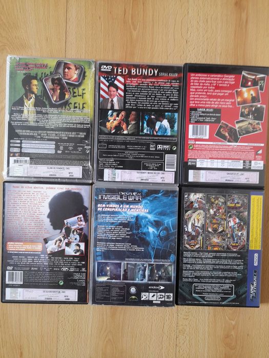 Filmes DVD, Ted Bundy, Clube de Combate etc