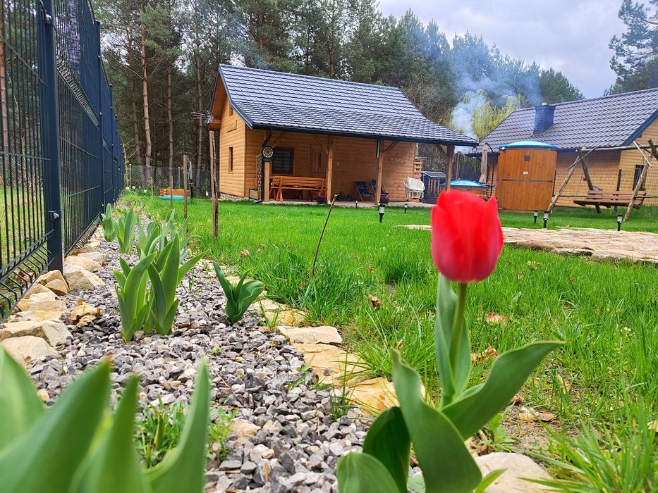 Domek letniskowy Pietryna Jacuzzi Sauna Balia Kajak Chańcza Do wynajęc