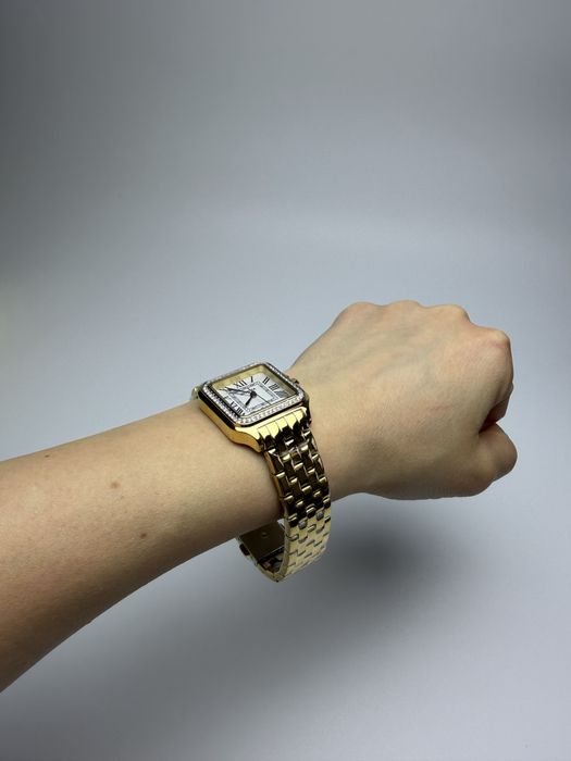 Invicta 48995, жіночий годинник з золотистим браслетом, інвікта квадратні