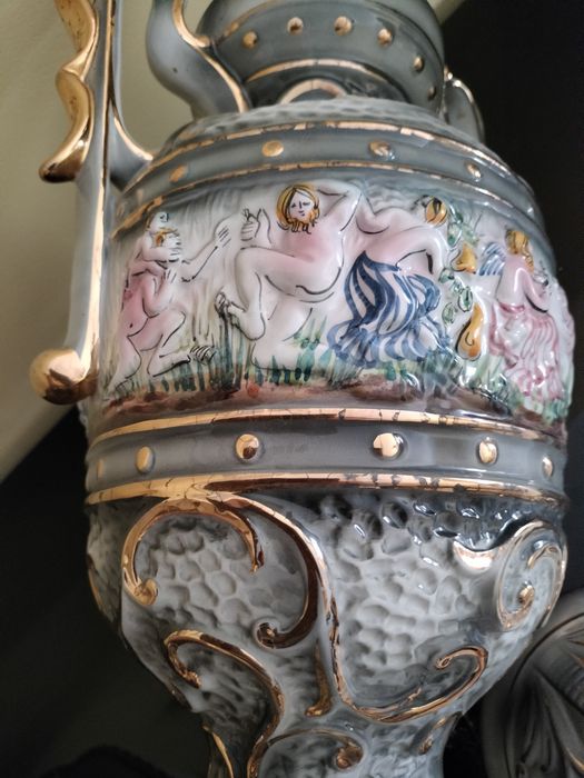 Conjunto vintage Raúl da Bernarda – Ânfora e terrina monumental R.B. Alcobaça
