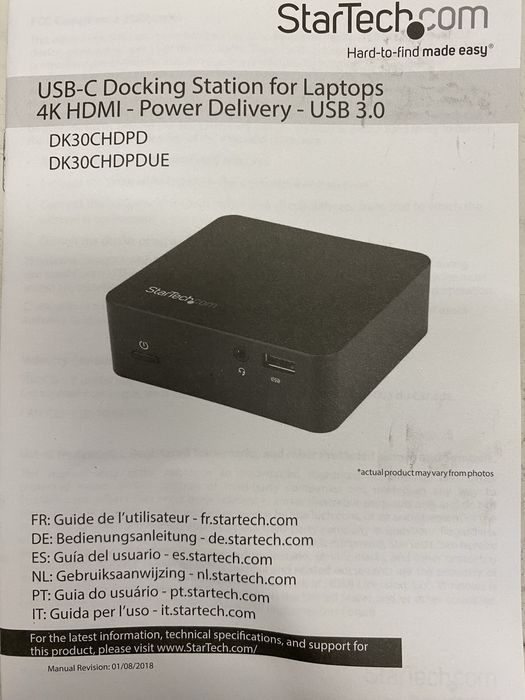 Док-станція USB-C для ноутбука з підтримкою 4K HDMI 85 Вт Etherne